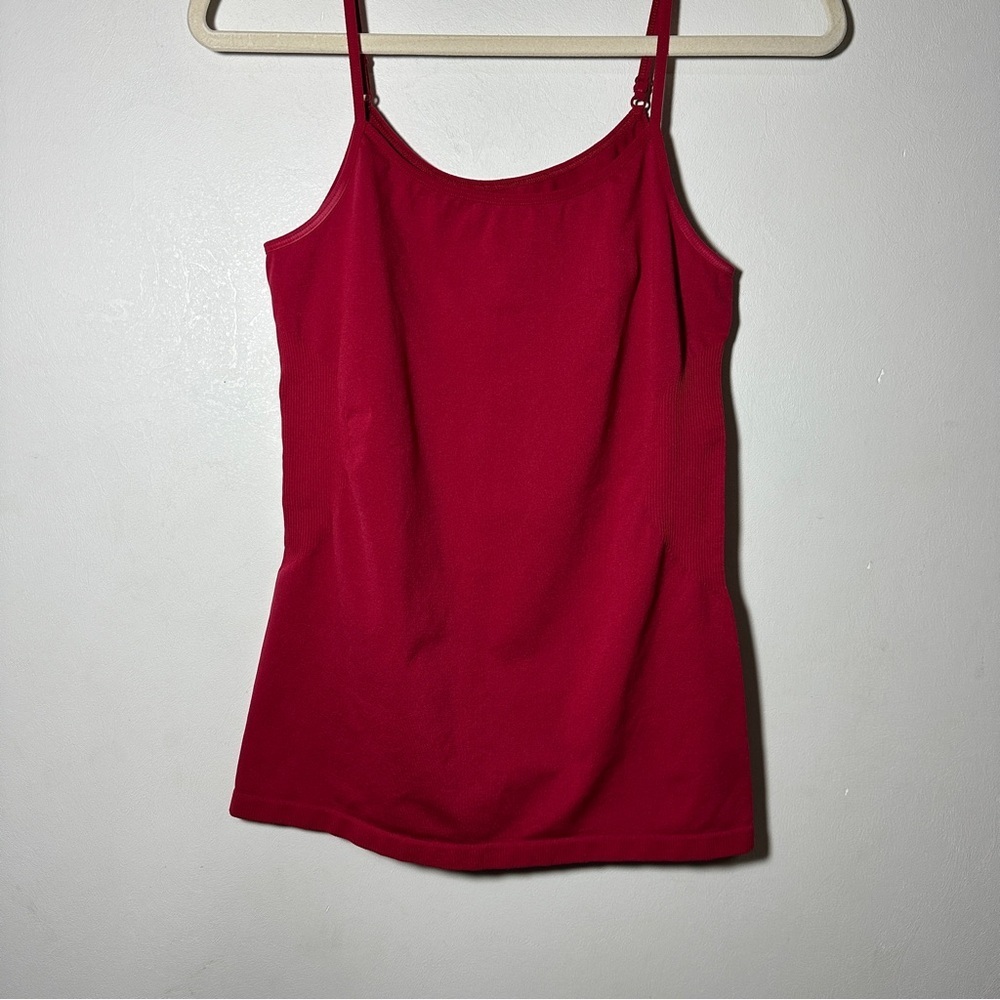 Bisou Bisou Red Stretch Shapewear Camisole Top Size Medium